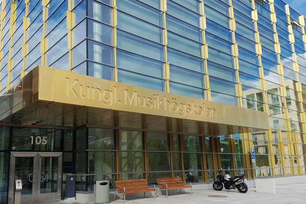 Kungliga Musikhögskolan - entréskylt